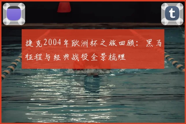 捷克2004年欧洲杯之旅回顾:黑马征程与经典战役全景梳理